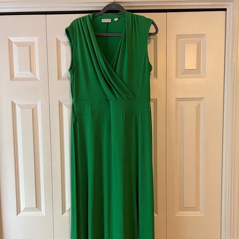 New York & Company Maxi Dress, Green Size L